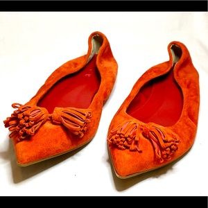 J Crew orange flats